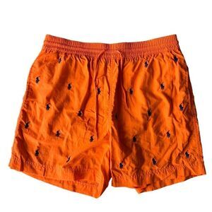 Polo Ralph Lauren Traveler Monogram Poly Swim Trunks Men's Medium (M)